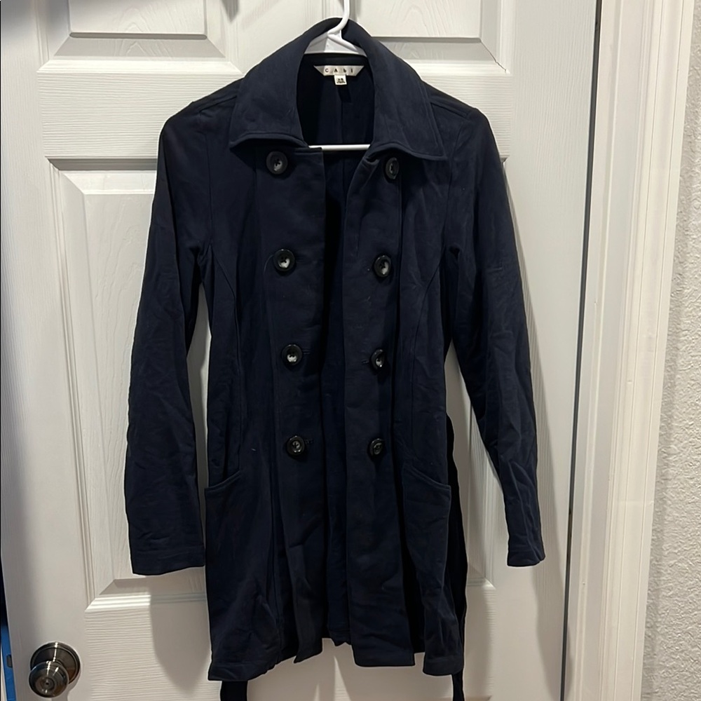 Women's Black Double-Breasted Coat